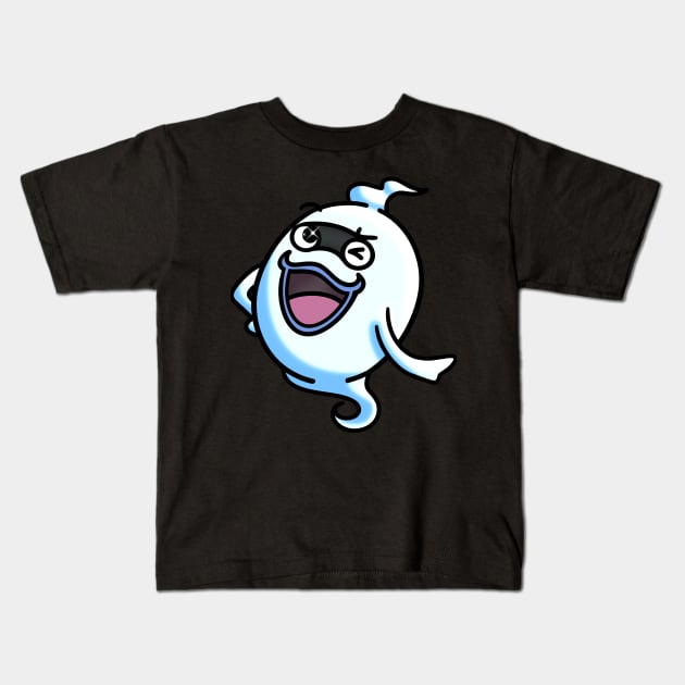 Whisper the Ghost Kids T-Shirt by flakytartART
